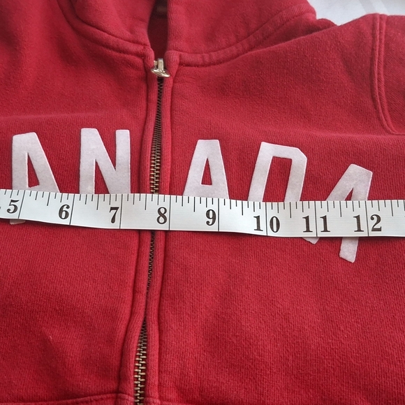 Cozy Red Kids Hoodie with Canada Design - Picture 4 of 8